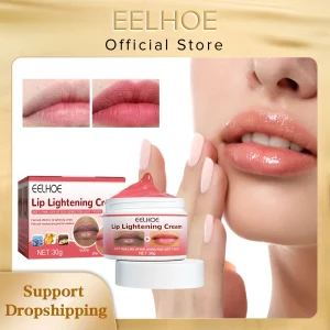 EELHOE Lip Lightening Cream Moisturizing Balm Whitening Brightening Nourishing Lipstick Remove Dark Lip Care Bleaching Cream 30g